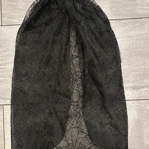 H&M Black High-Low Lace Skirt